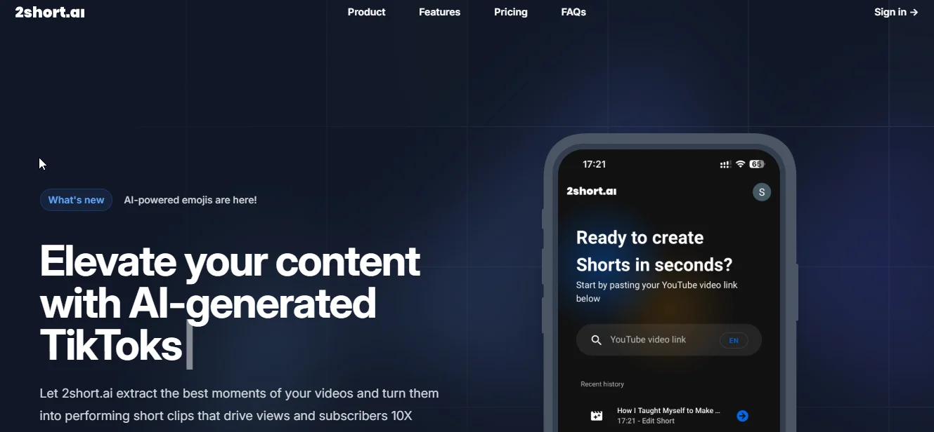 quso.ai tiktok clip maker