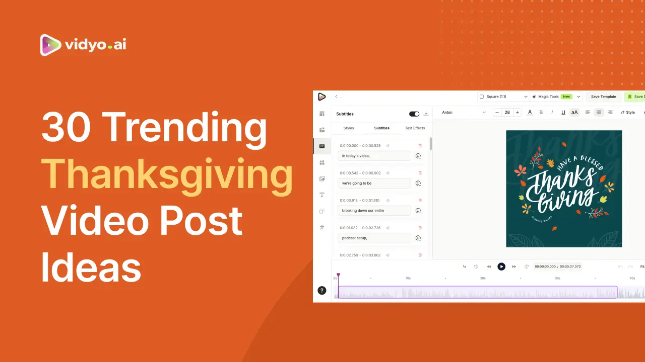 30 Trending Thanksgiving Video Ideas to Boost Your Brand