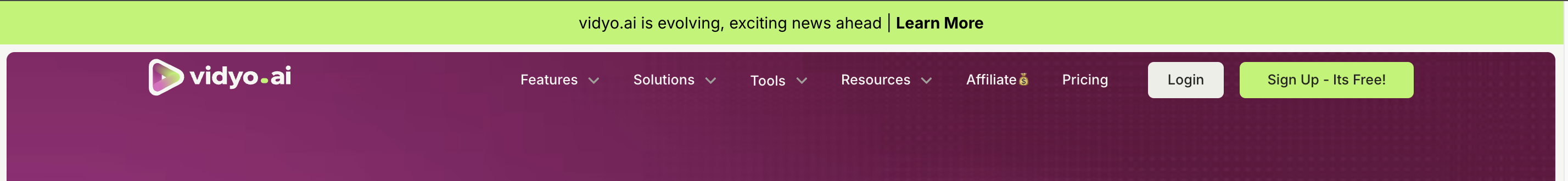 Sign up for vidyo.ai