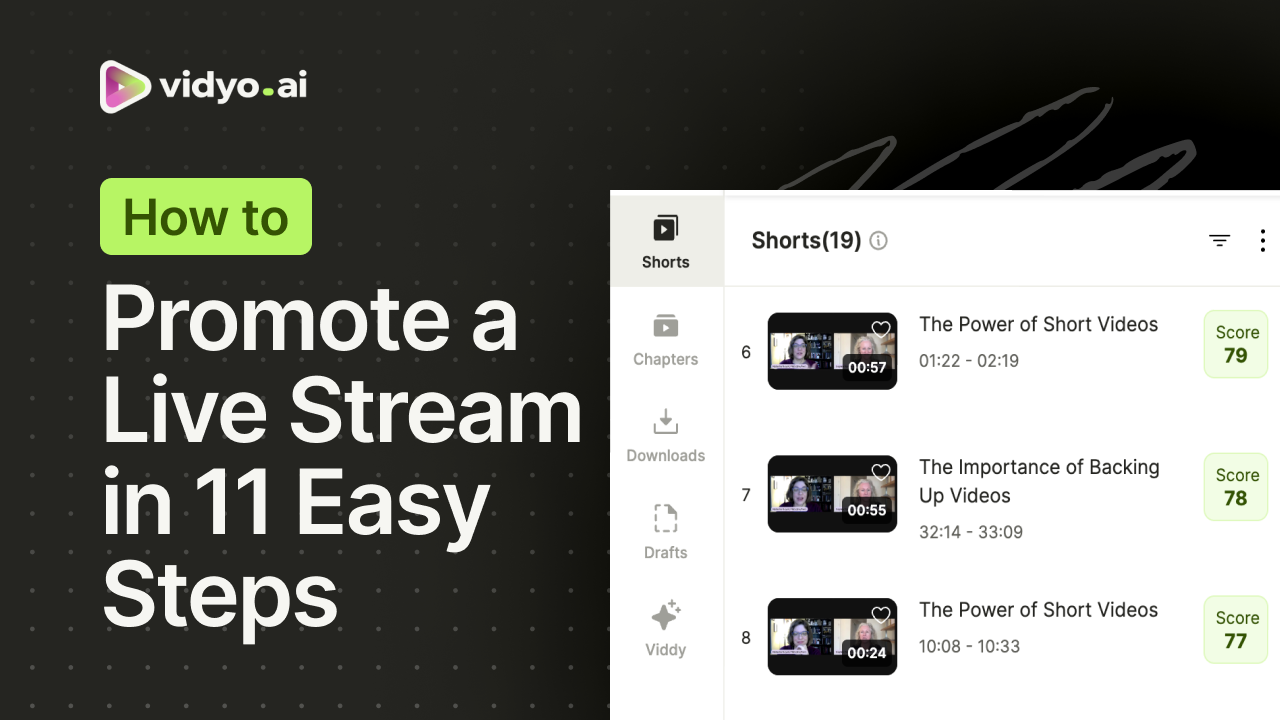 How to Promote a Live Stream in 11 Easy Steps: A Quick Guide