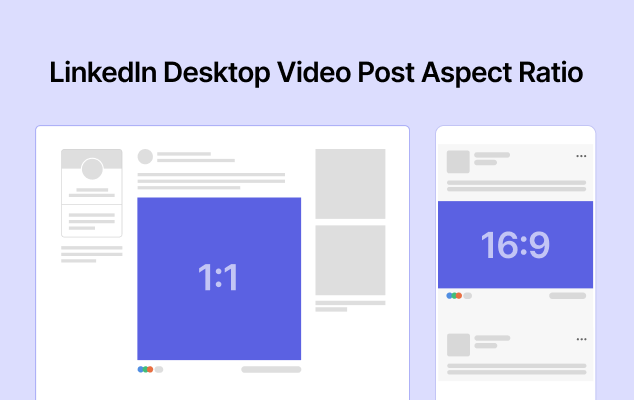 LinkedIn desktop video aspect ratio