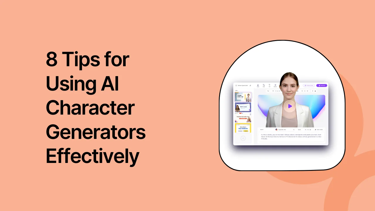 8 Tips for Using AI Character Generators Effectively