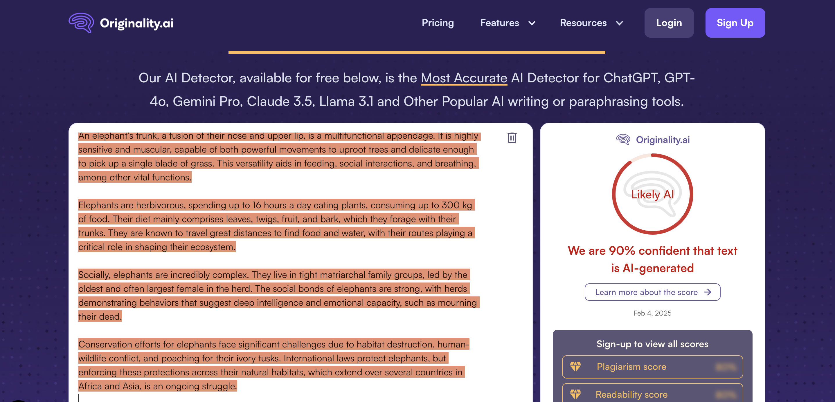 ai content detection tool
