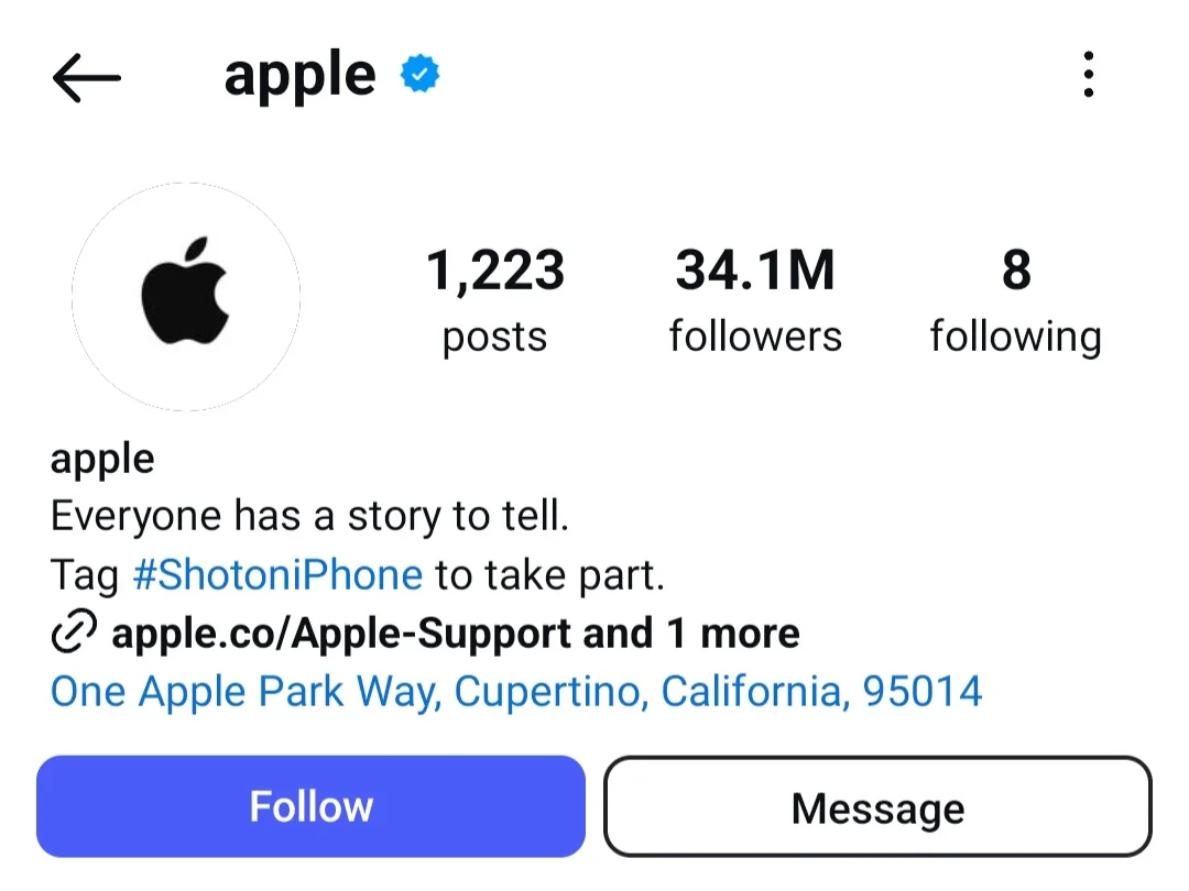 apple instagram
