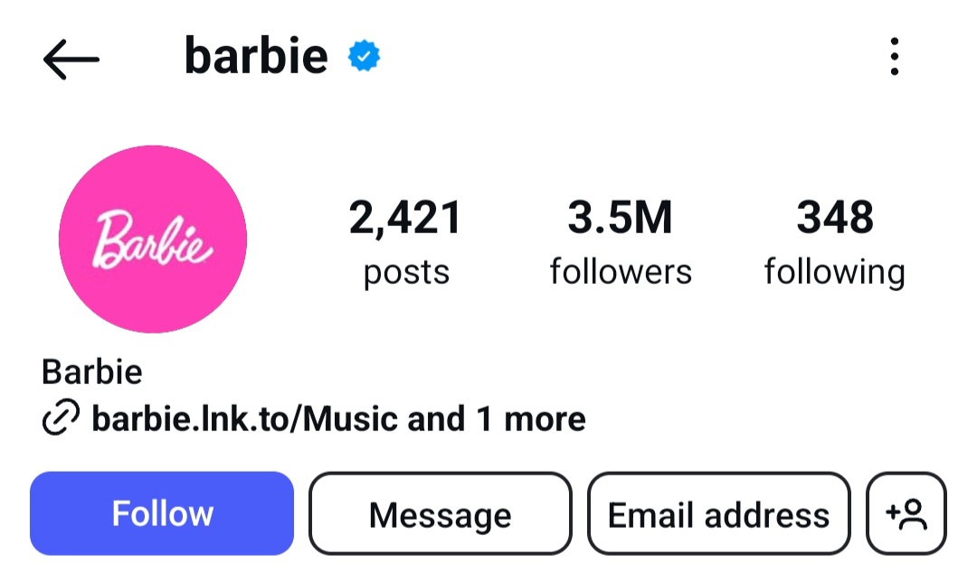 barbie instagram