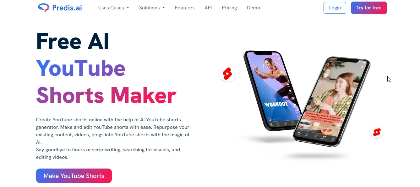 predis ai youtube shorts maker