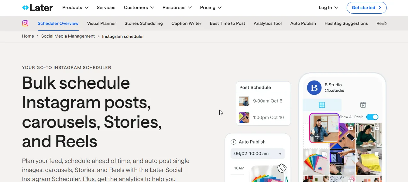 later instagram scheduler