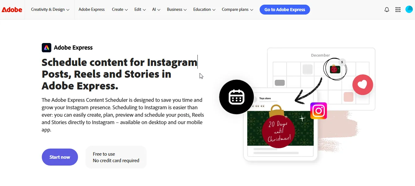adobe express instagram scheduler