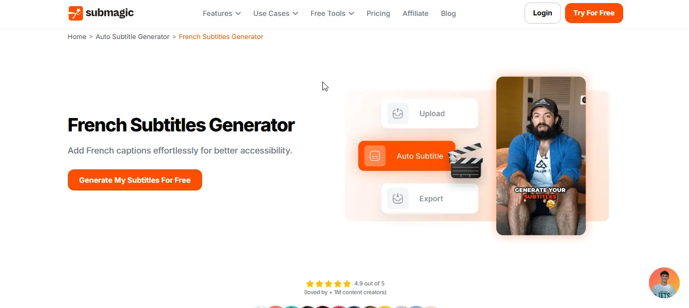 submagic french subtitle generator