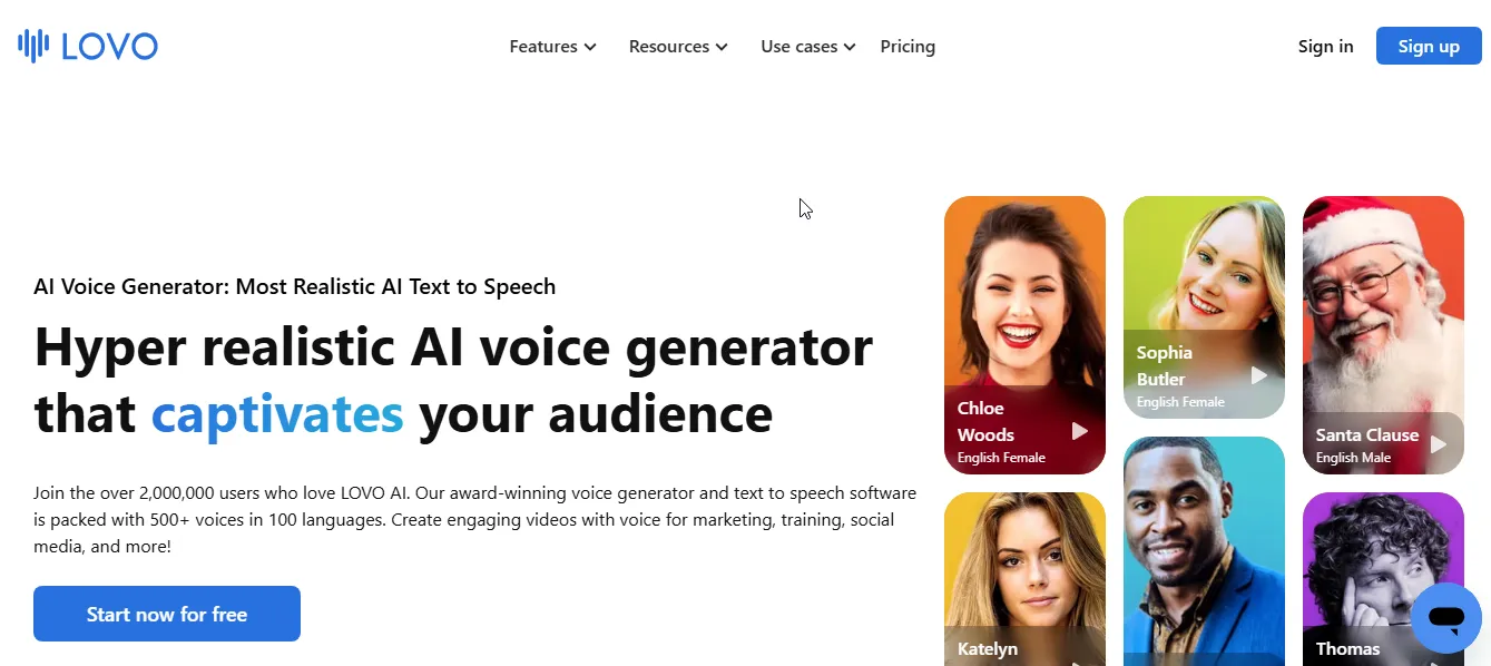 lovo ai voice over generator