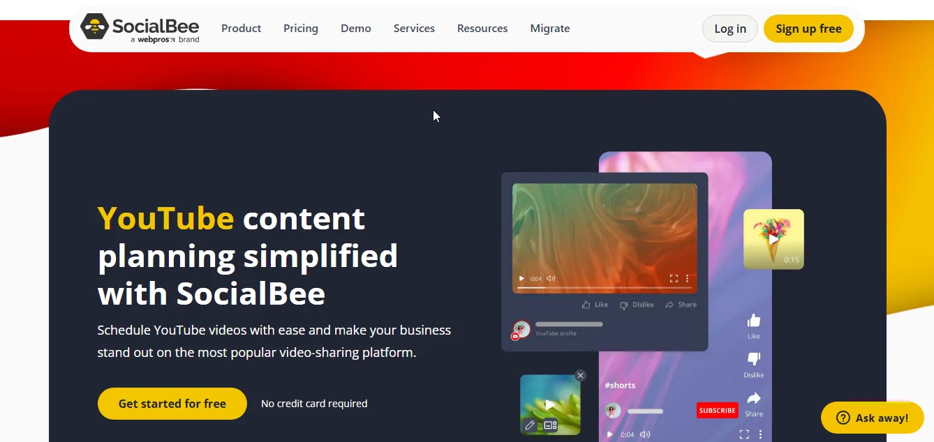 socialbee ai youtube post scheduler