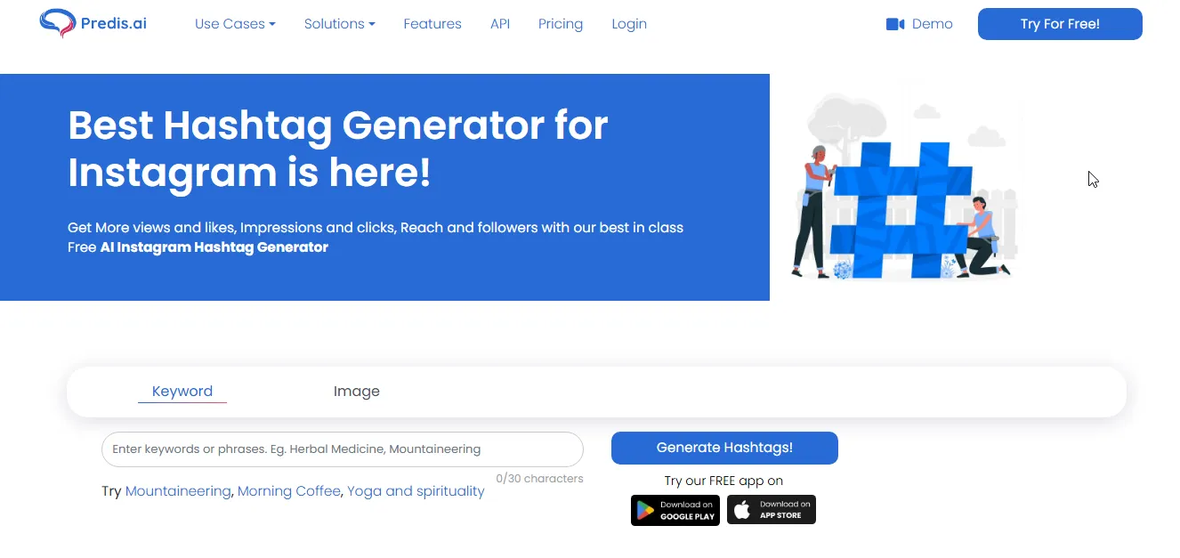 predis ai hashtag generator