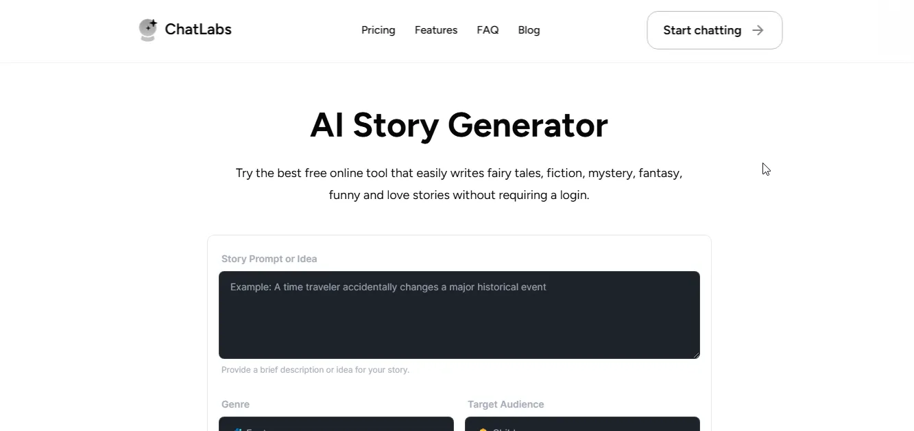 chatlabs ai story generators