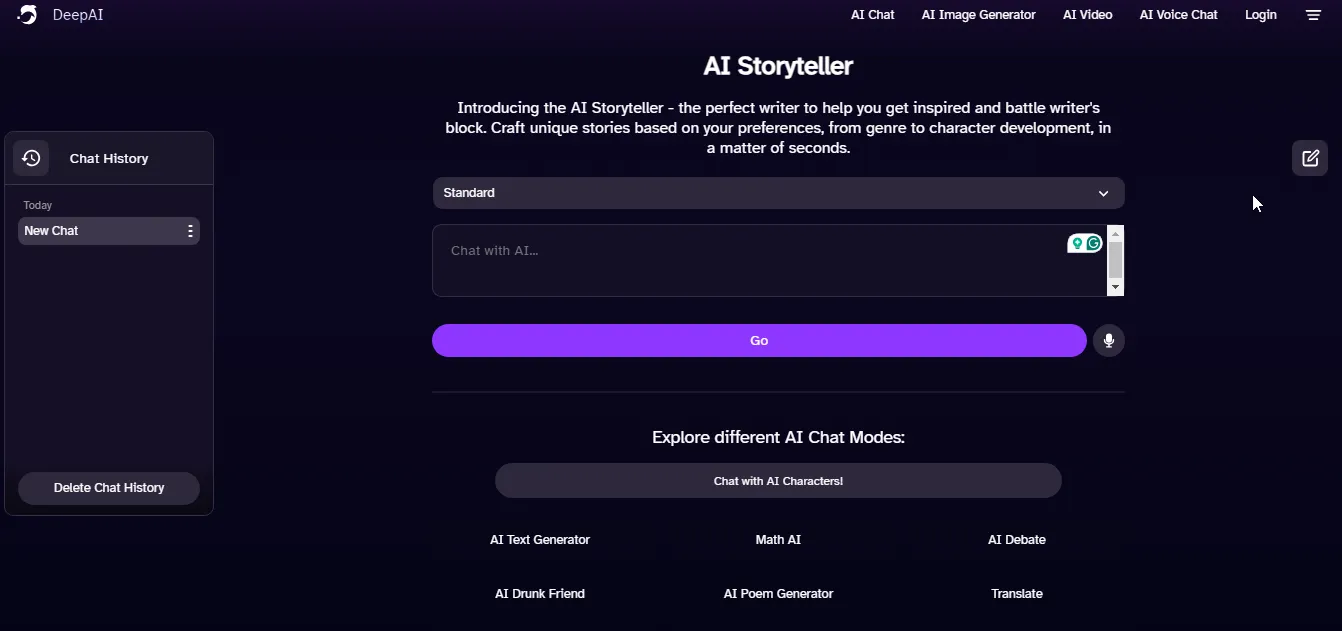 deep ai story generators
