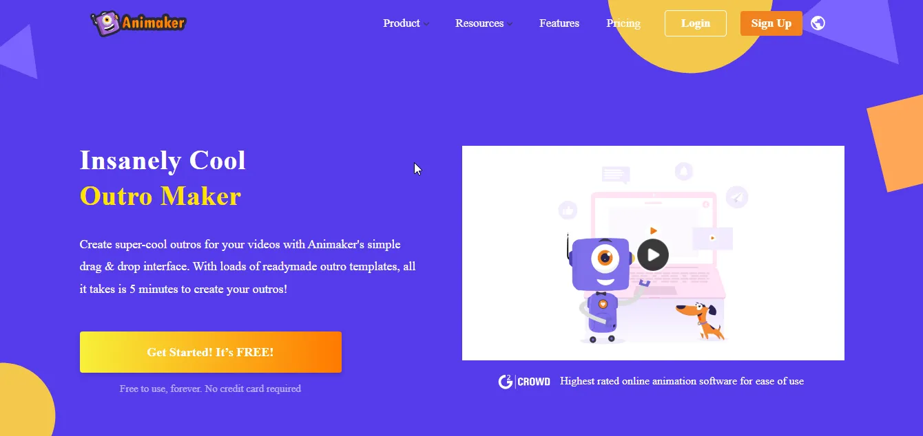 animaker video outro maker