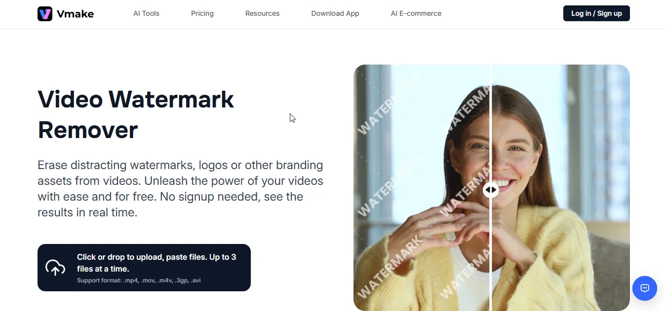 vmake ai watermark remover