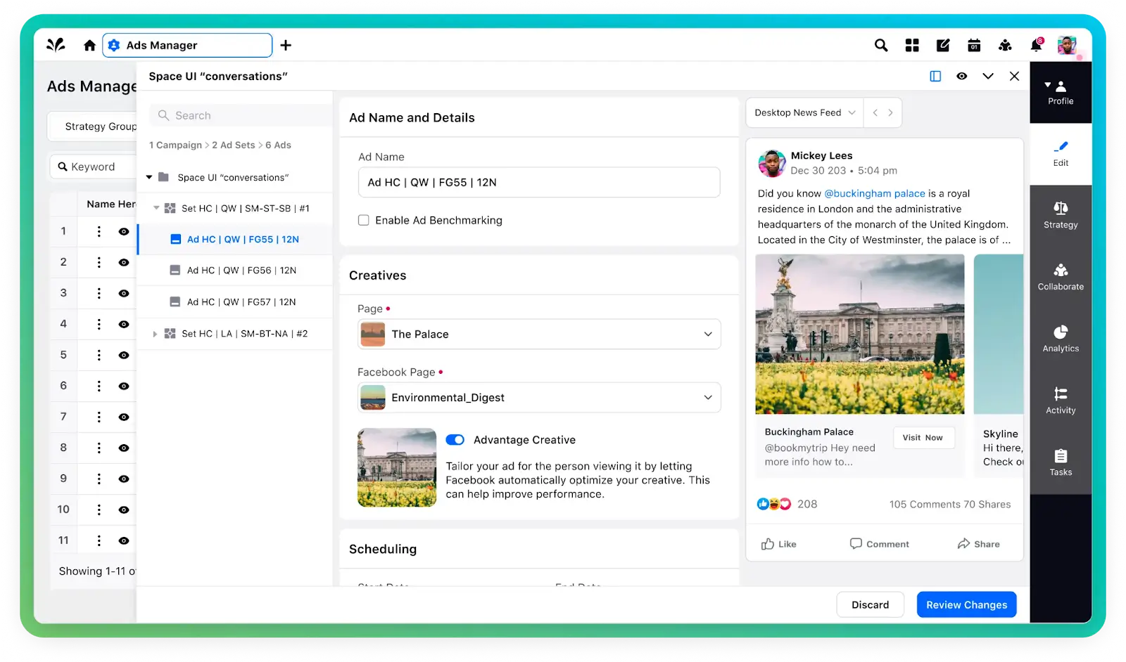Sprinklr social advertising platform