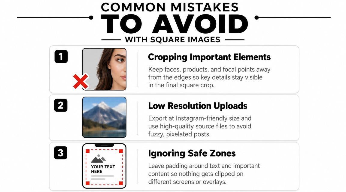 Common Mistakes to Avoid With Square Images