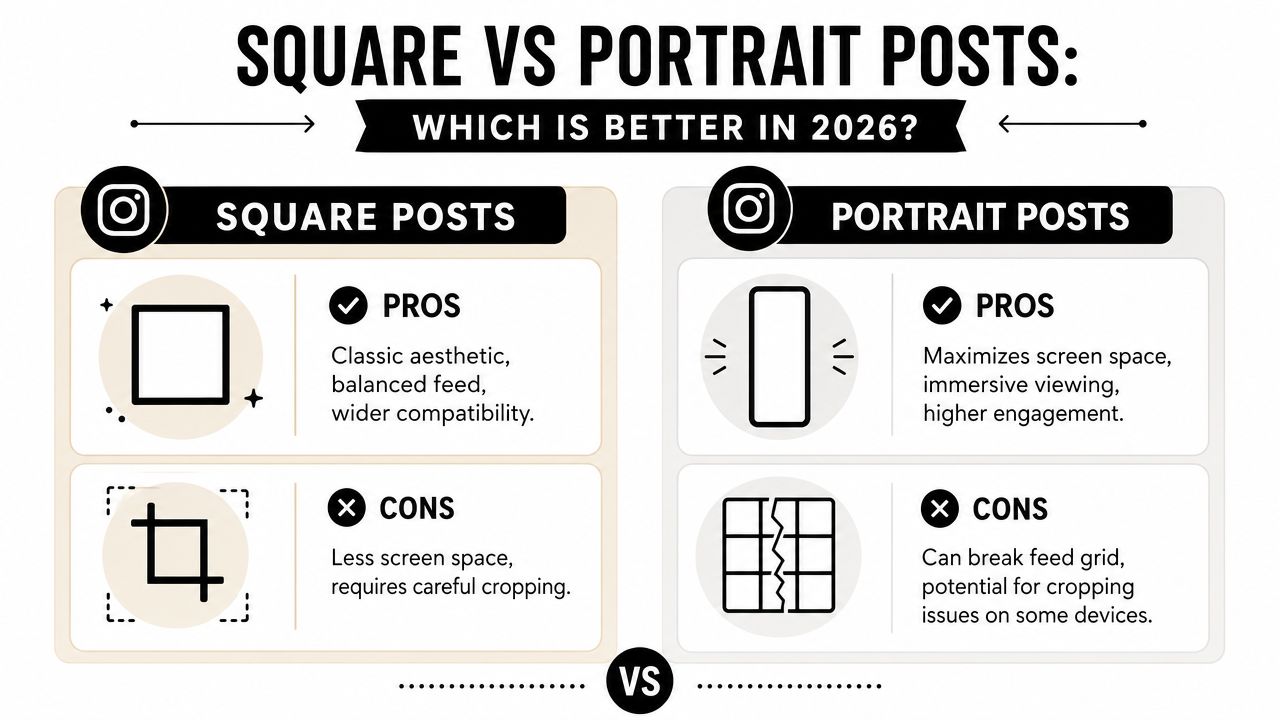 Square vs Portrait Posts Which Is Better in 2026