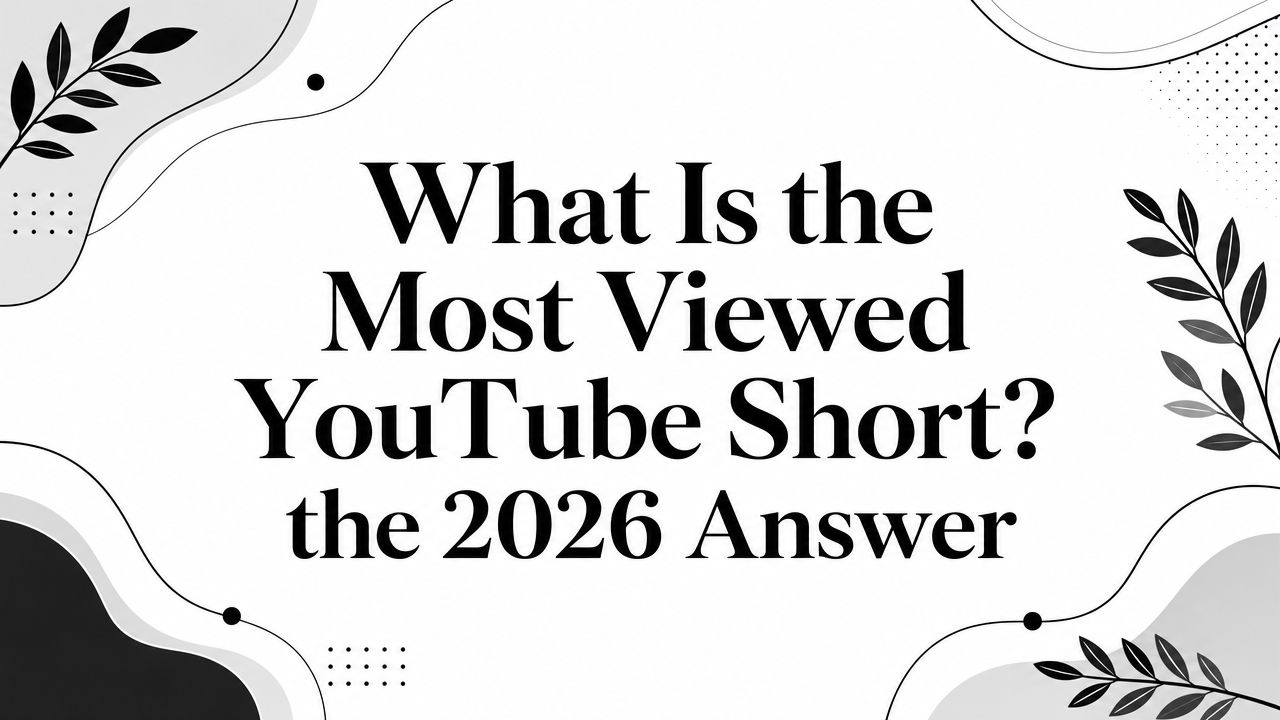 What Is the Most Viewed YouTube Short? the 2026 Answer