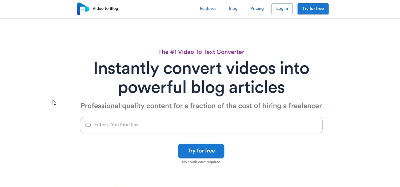 Video to Blog AI