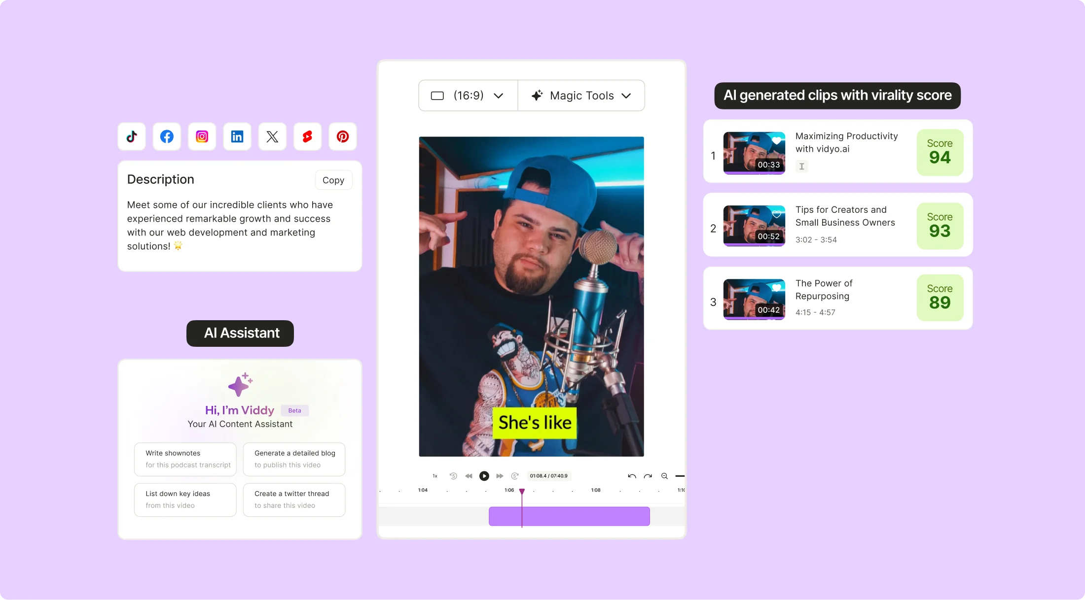 AI Content Repurposing: Turn One Video Into a Week of Social Media Content