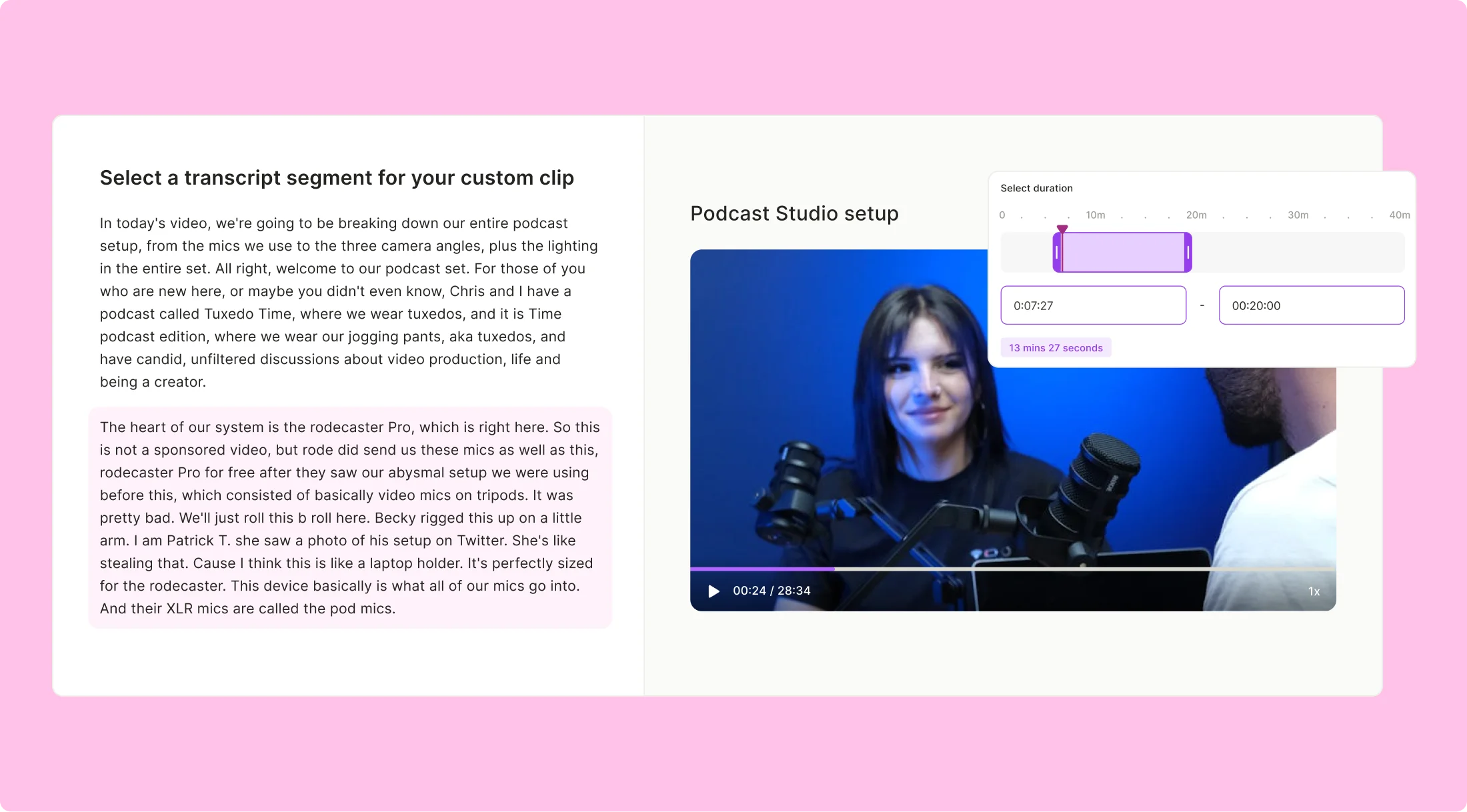 Custom Clip - Tailormade Video Content
