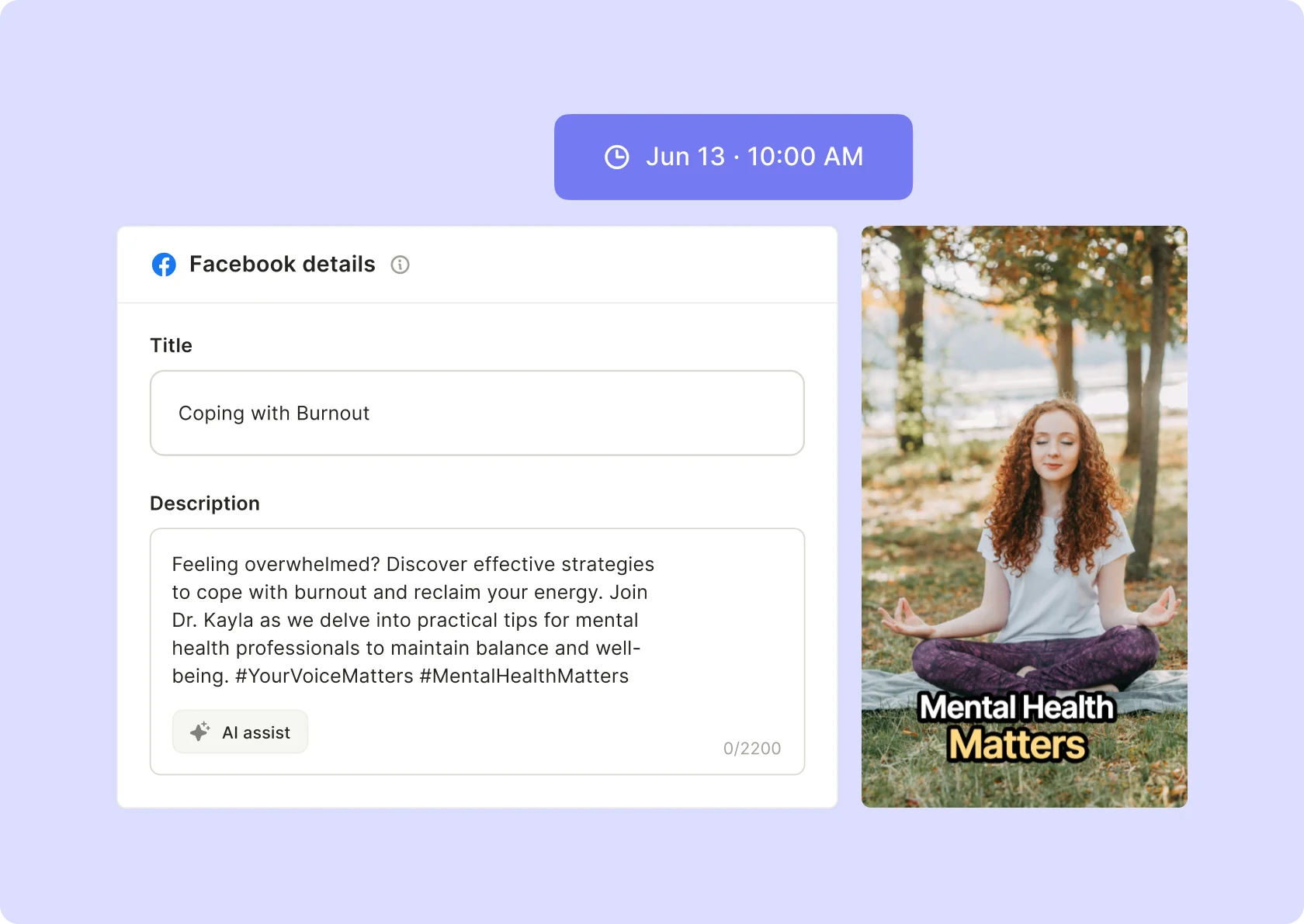 AI Facebook Post Scheduler