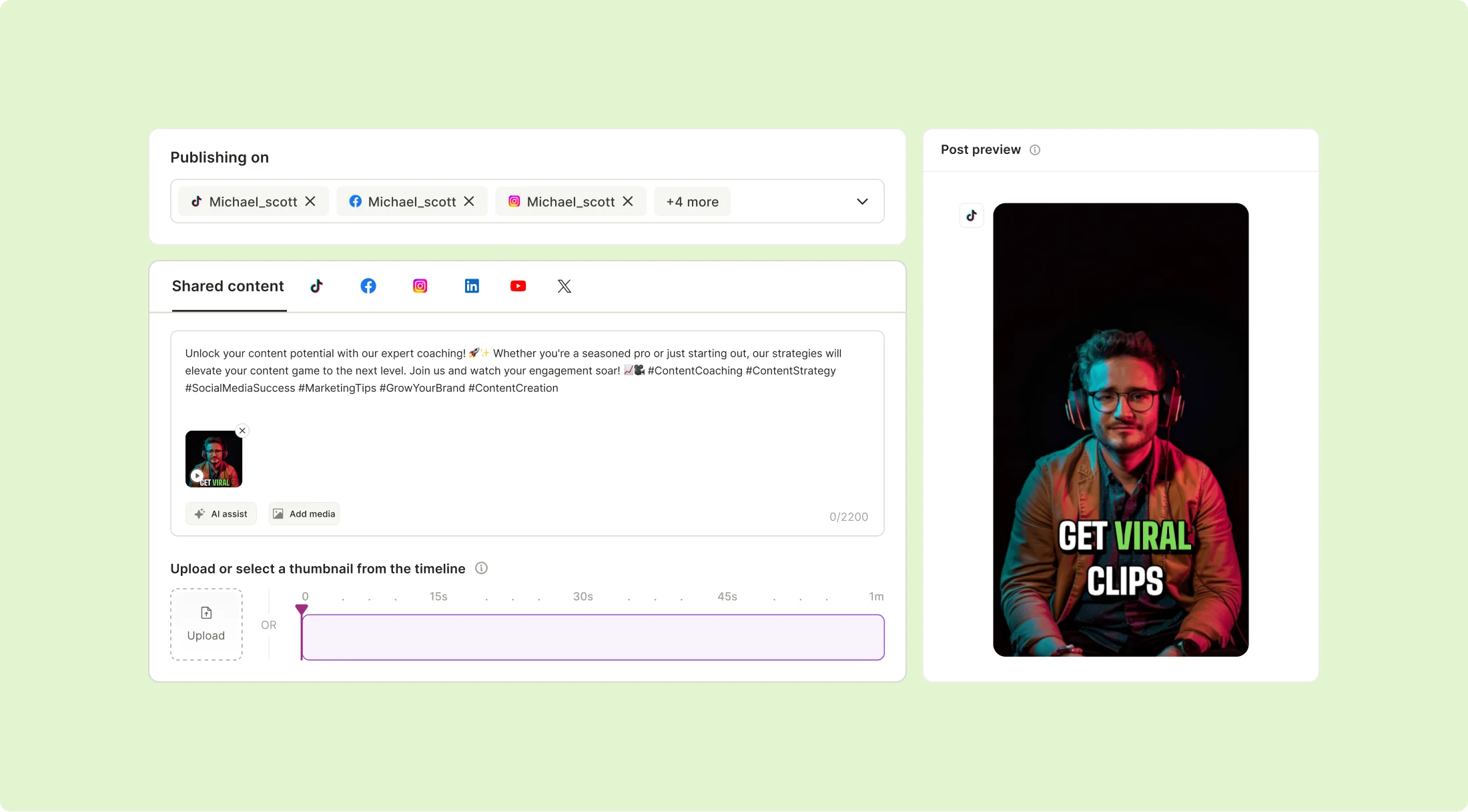Save Hours—Schedule All Your Social Media Posts in One Go
