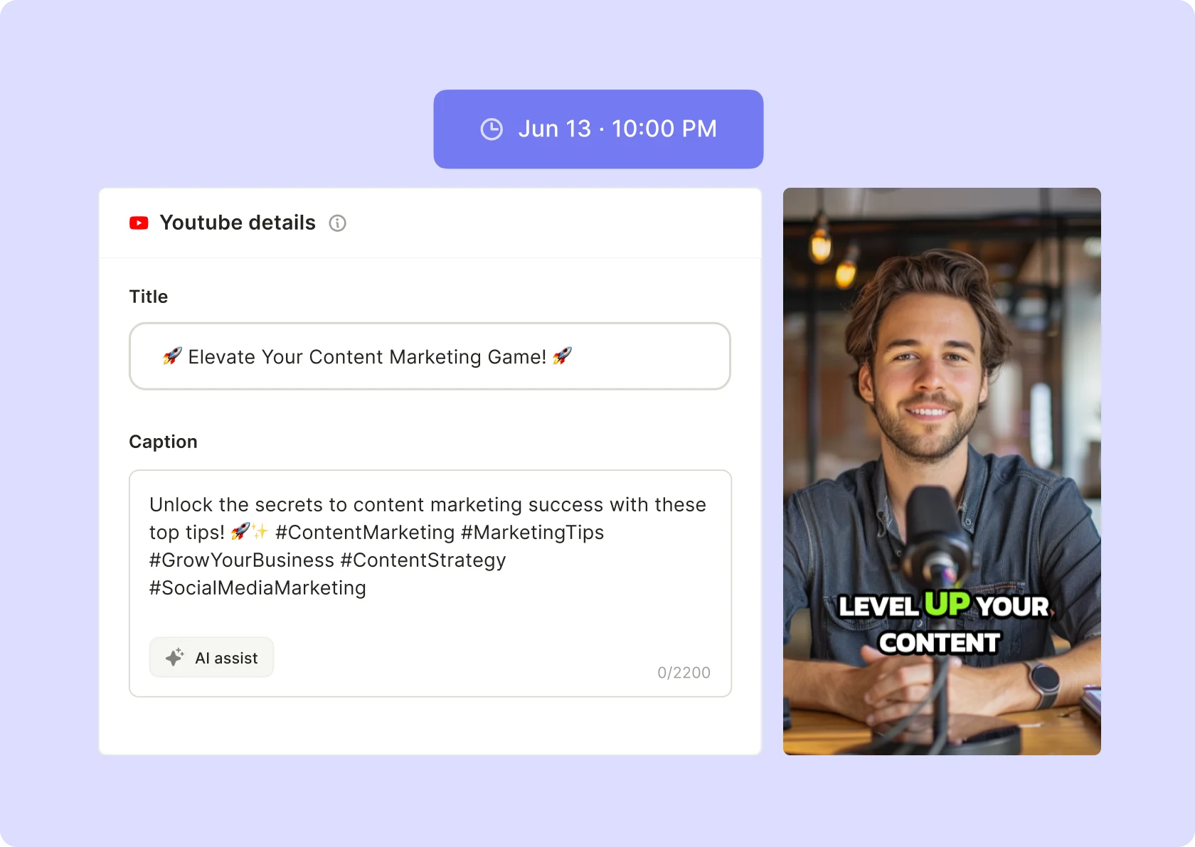 AI YouTube Post Scheduler