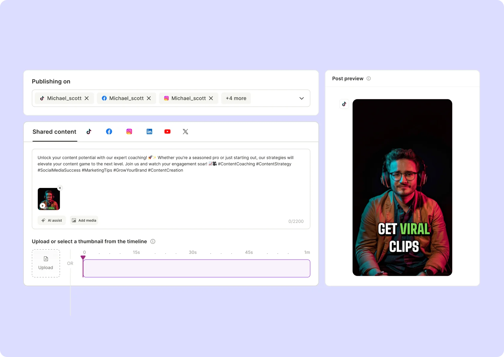 Social Media Post Scheduler