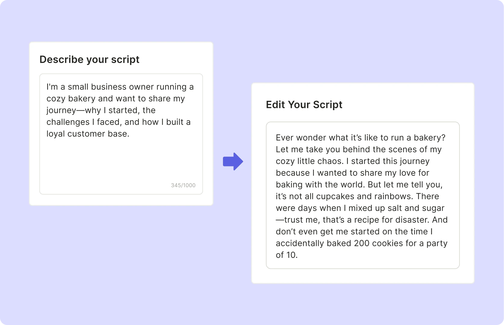 Prompt-to-Video Script in Seconds