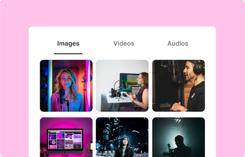 Copyright-free unlimited footage