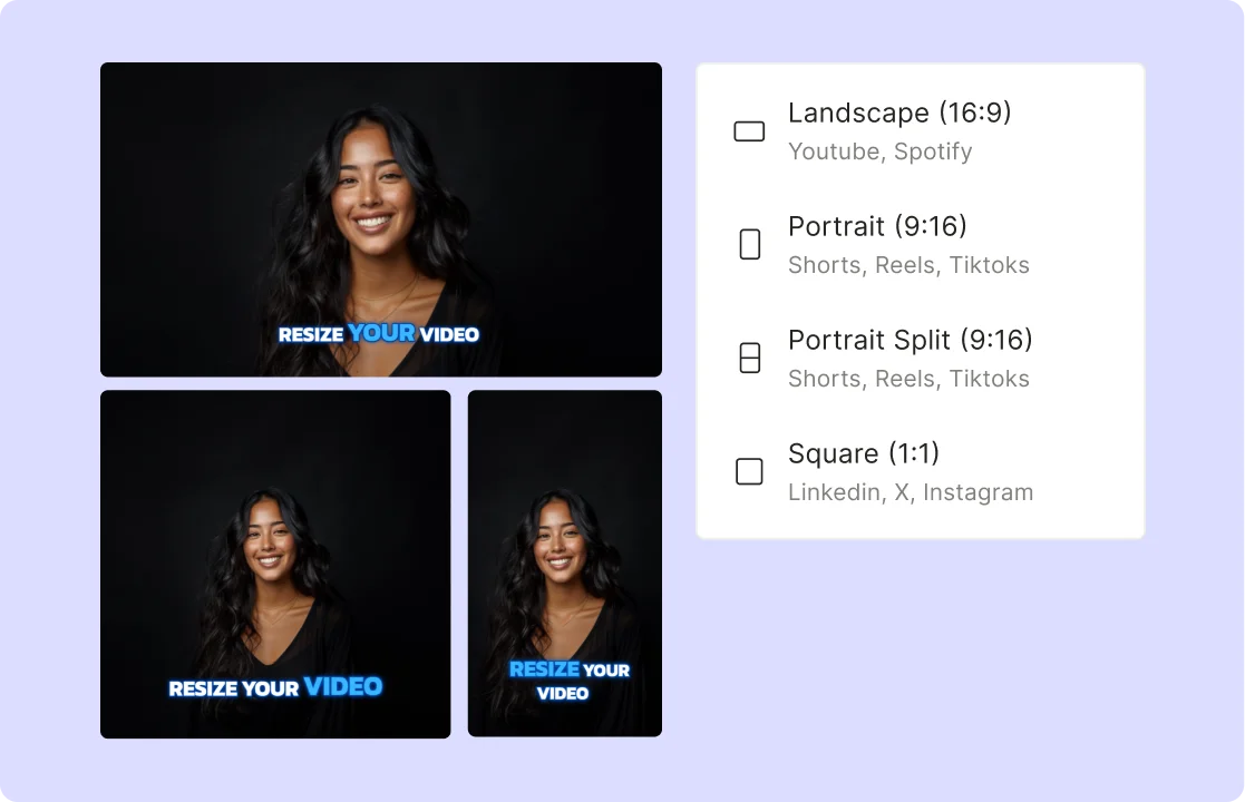 Resize for socials
