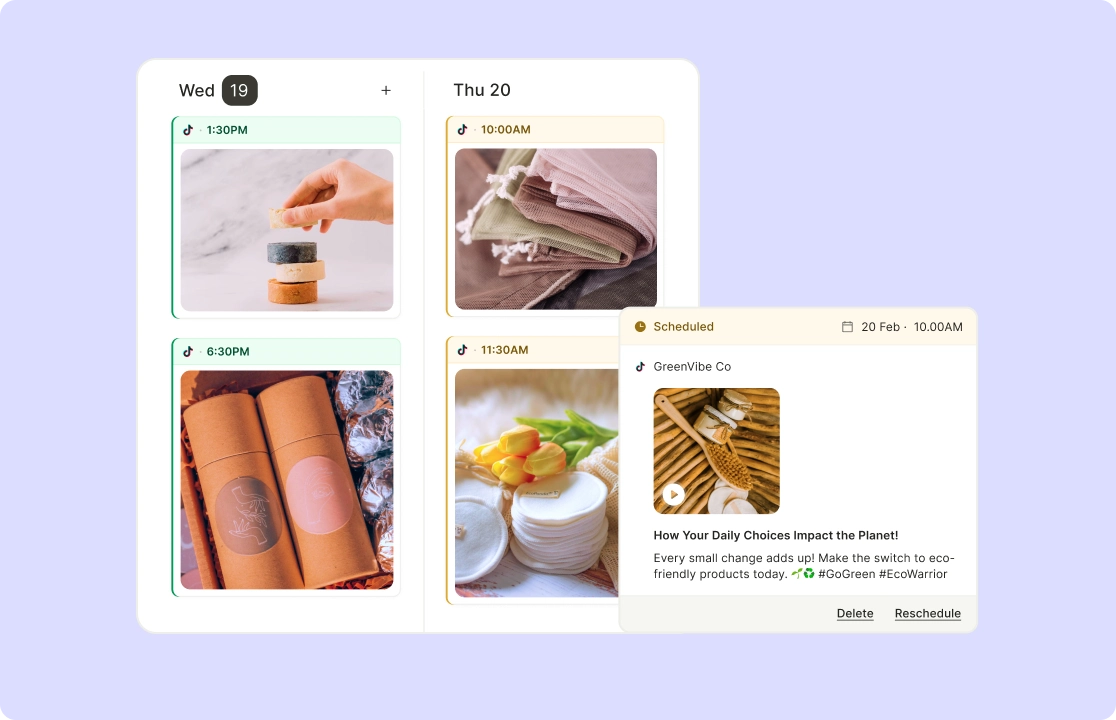 Visualize TikTok Content Calendar in Seconds