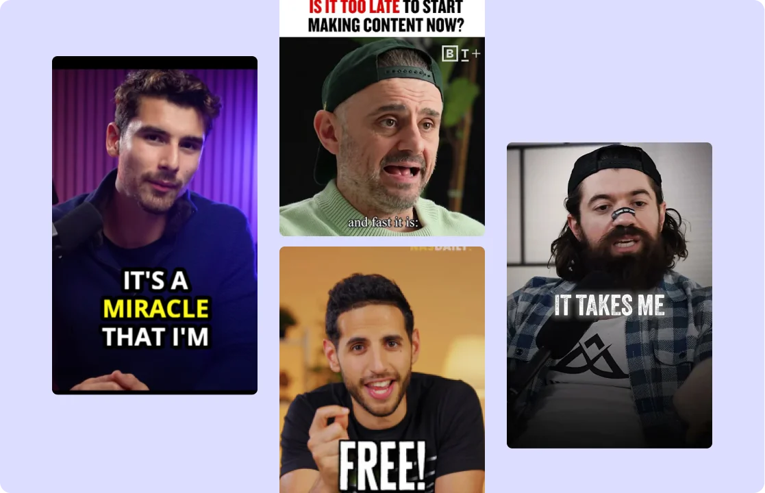 Viral video templates