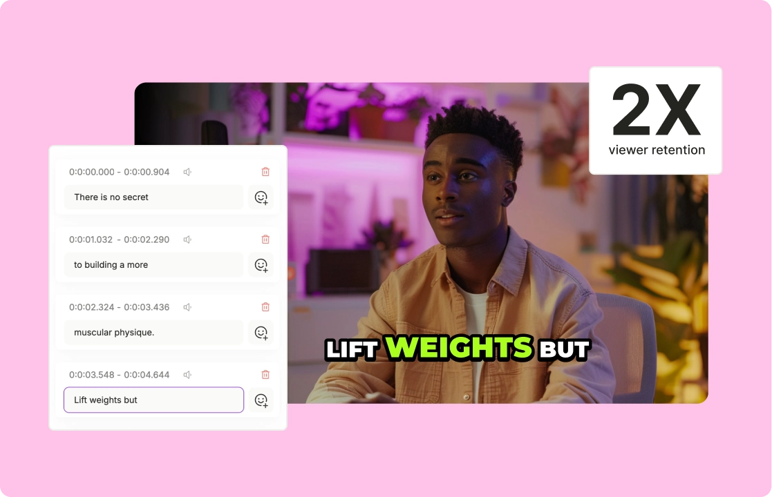 2x viewer retention and watch time