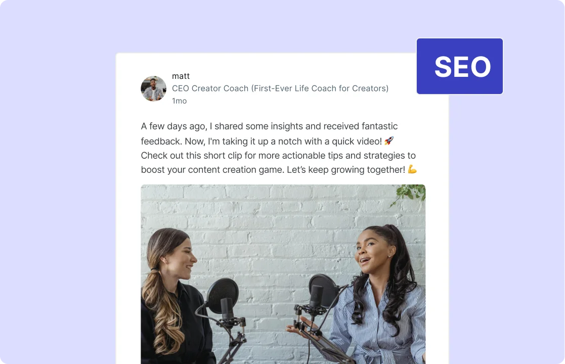 Optimize for SEO and Discoverability