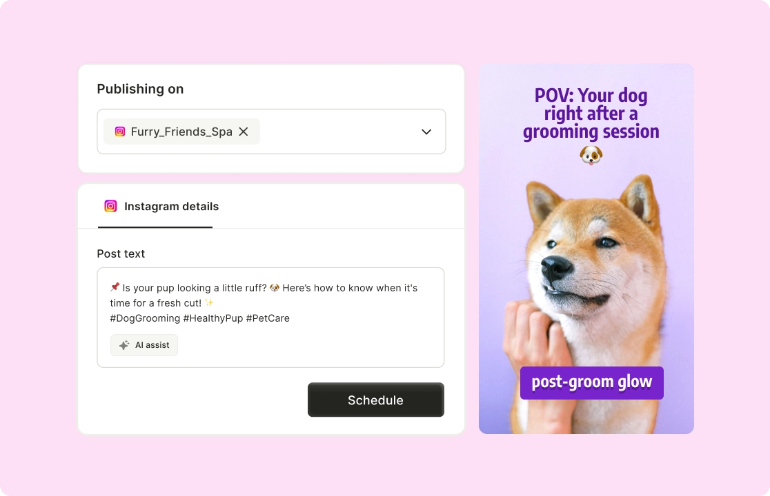 Schedule Reels, Posts, and Stories in Seconds