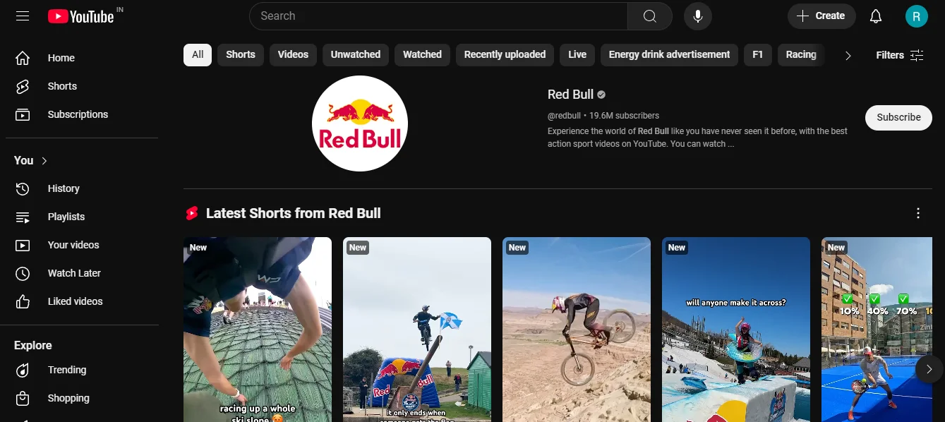 An image illustrating Red Bull