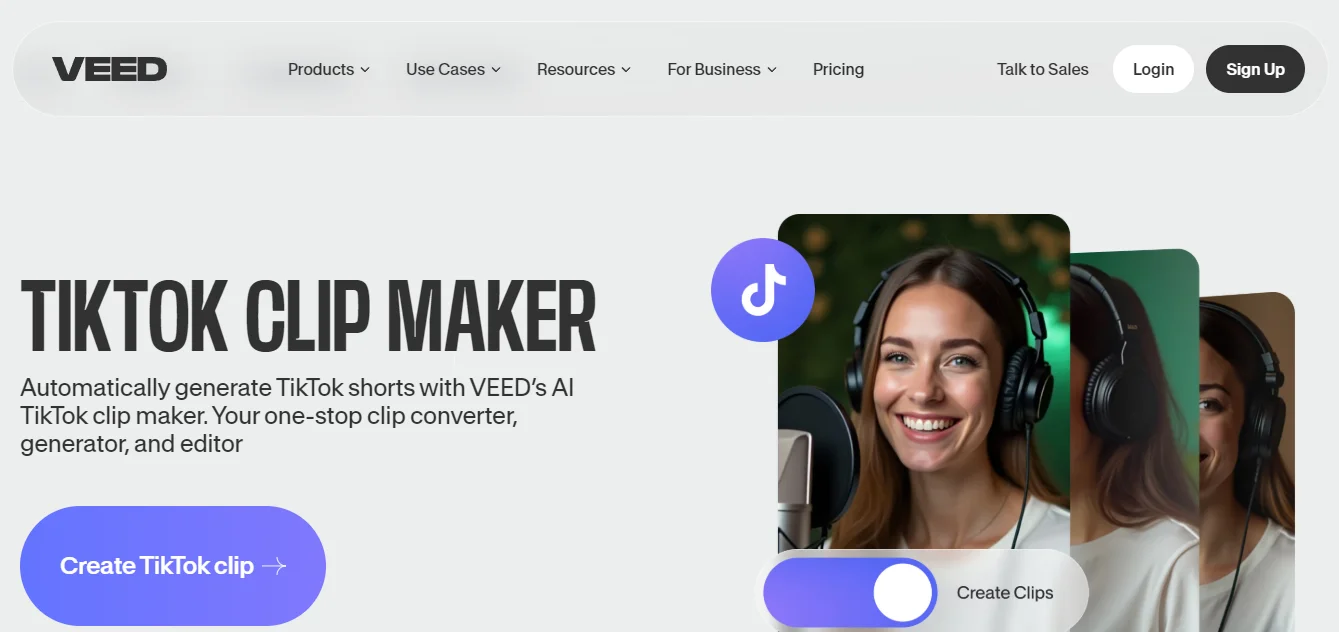 quso.ai tiktok clip maker